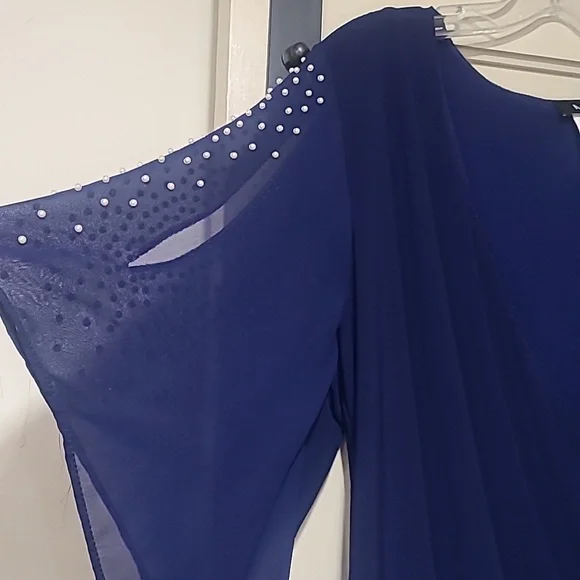 MSK Deep Blue Elegant Dress - Picture 3 of 4